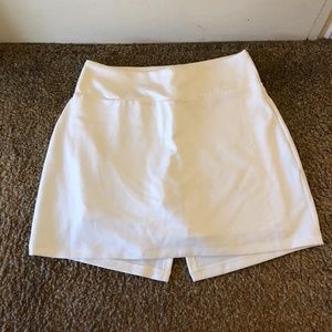 White Nike Dry Fit Workout Skort